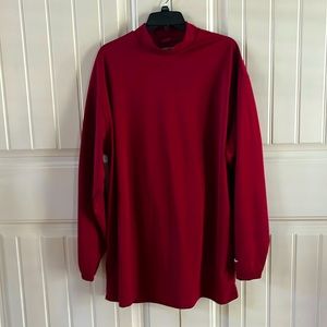 Men’s XXL TTG Nike Golf Nike Fit Dry Pullover Shirt Color: Crimson Red